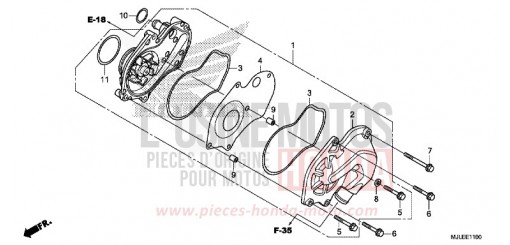 WASSERPUMPE NC750SE de 2014